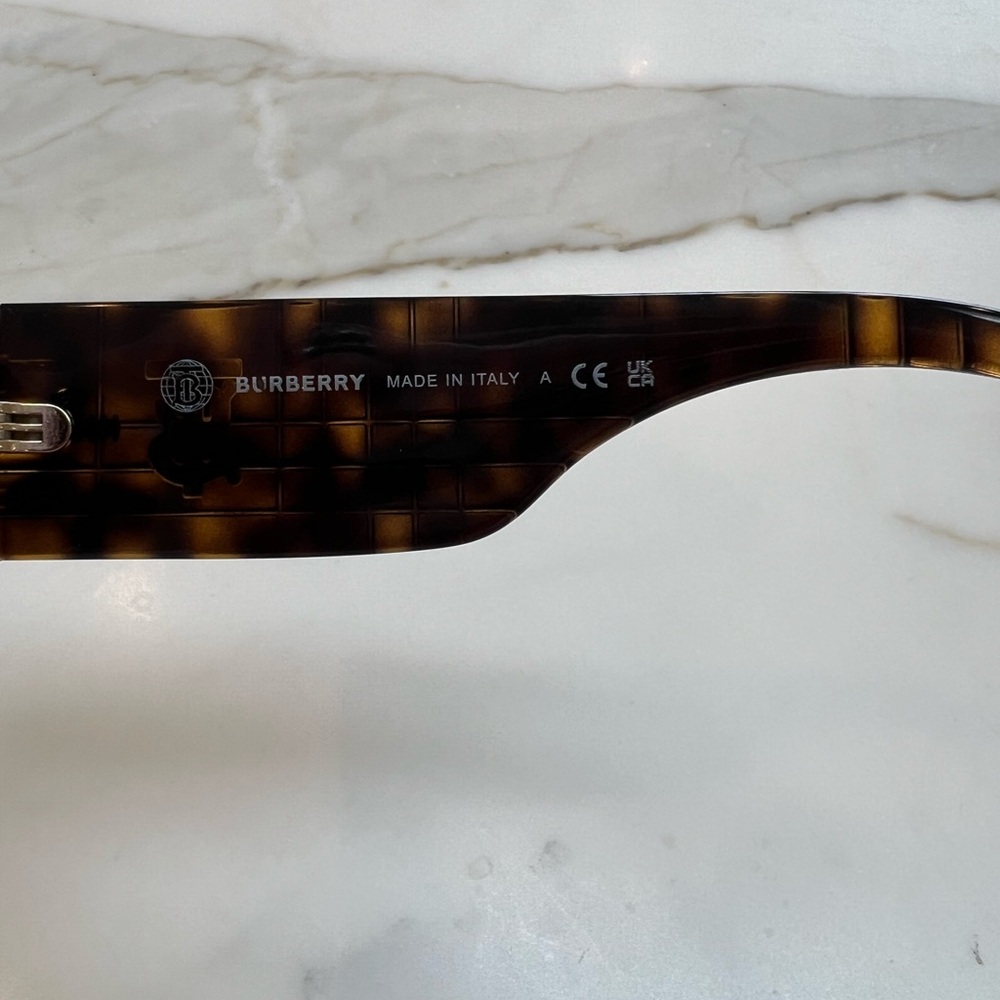 Burberry  Dark Havana Oversized Sunglasses - Picture 3 of 4